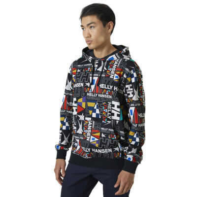 Helly Hansen Newport Hoodie - Navy Burgee Aop