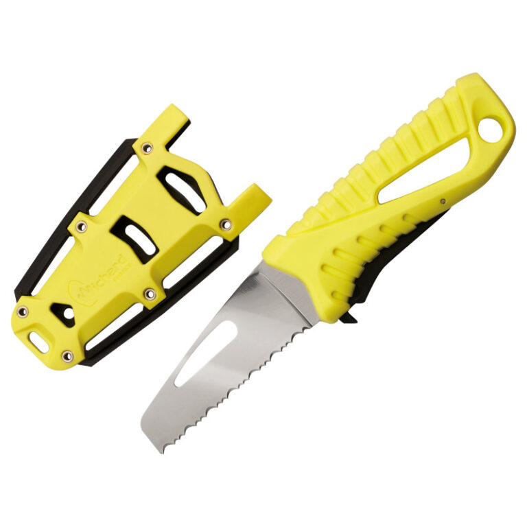 Wichard Rescue Knife with Fixed Serrated Blade & Sheath - Image