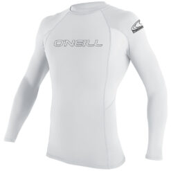 O'Neill Basic Skins Long Sleeve Rash Guard - White