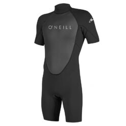 O'Neill Reactor-2 2mm Back Zip Short Sleeve Shorty Wetsuit - Black