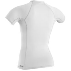 O'Neill Women's Basic Skins Short Sleeve Rash Guard - White