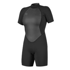 O'Neill Women's Reactor-2 2mm Back Zip Short Sleeve Wetsuit - Black