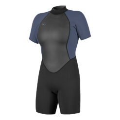 O'Neill Women's Reactor-2 2mm Back Zip Short Sleeve Wetsuit - Black / Mist