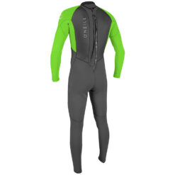 O'Neill Youth Reactor-2 3/2mm Back Zip Full Wetsuit - Graphite / Dayglo