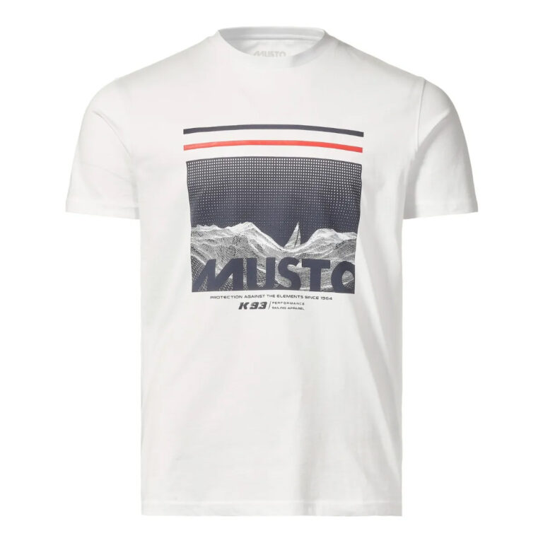 Musto Sardinia Graphic Short Sleeve Tee - White
