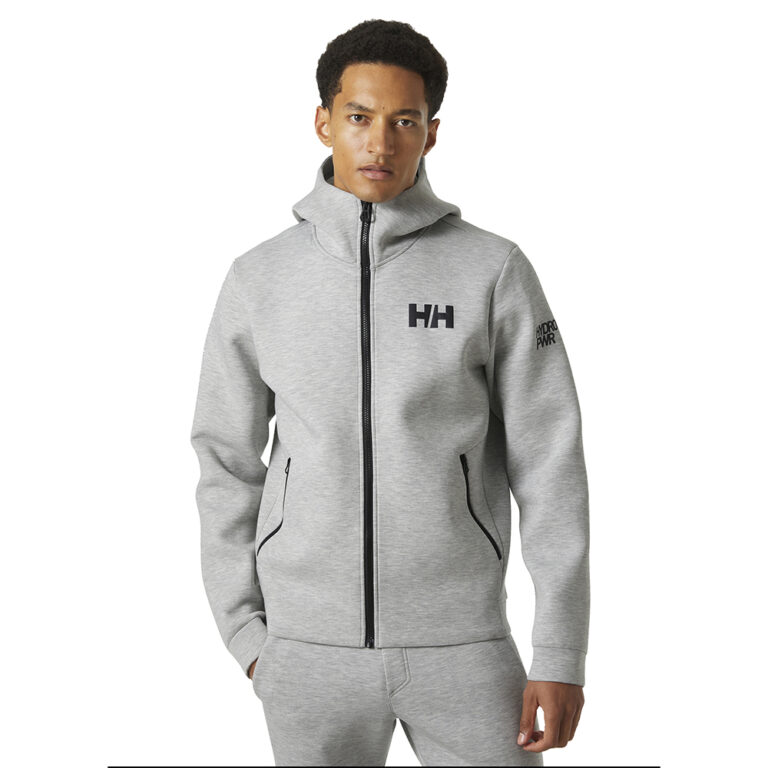 Helly Hansen HP Ocean Sailing Full Zip Jacket 2.0 - Grey Melange