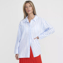 Holebrook Sample Marina Oversize Shirt Ladies White/Light Blue - Medium - Image