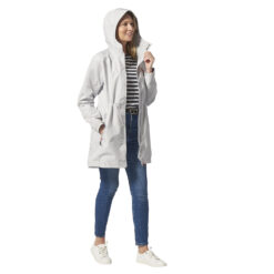 Musto Sardinia Long Rain Jacket for Women - Grey Fog