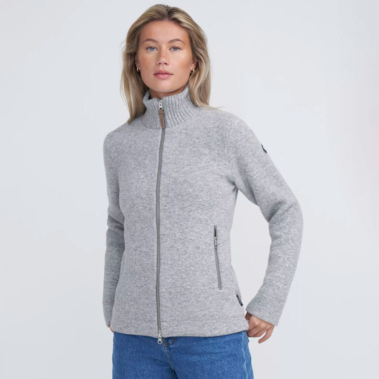 Holebrook Claire Full Zip Jacket For Women - Grey Mel