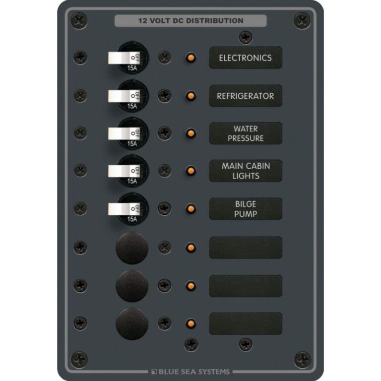 Blue Sea Metal DC Power Distribution Panel - Image