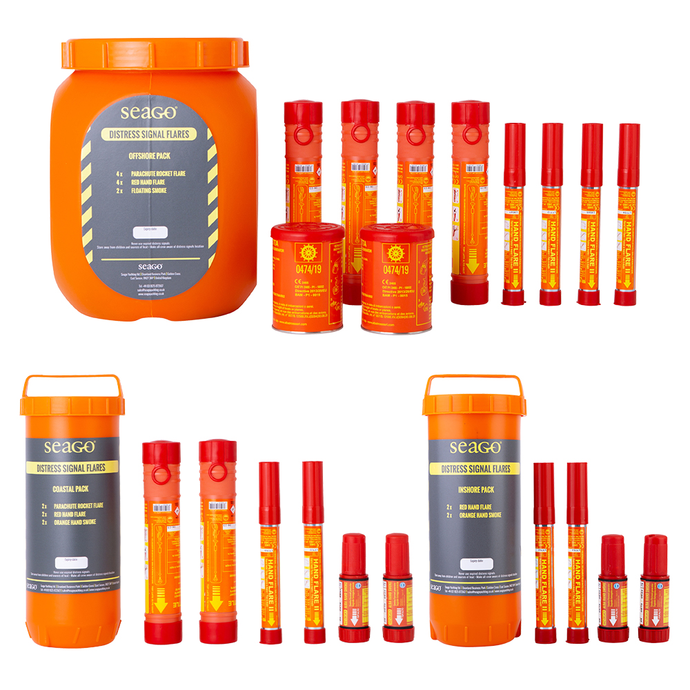 thumbnail image 2 of 2pcs Boat Flares, 7.48in Compact Plastic Marine Emergency Signal 2 of 14