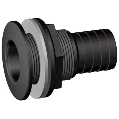 TruDesign Skin Fitting with Hose Tail BSP - Black