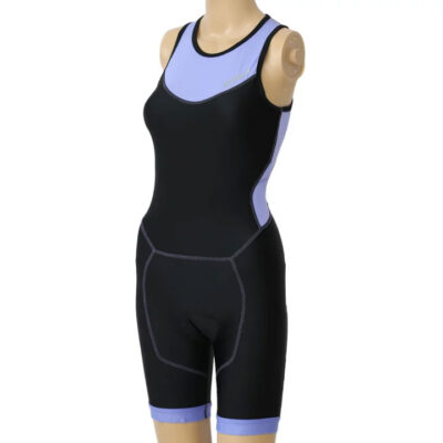 2XU Perform Trisuit W/Rear Zip for Women - Black/Amethyst - Size XS - Image