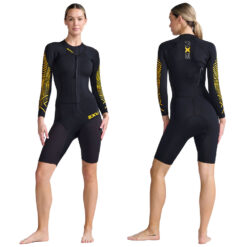 2XU Propel SwimRun Wetsuit for Women - Black/Ambition - Size XS - Image