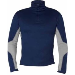 Musto Thermal Zip Neck Base Layer - Blue/Grey - Size Small - Image