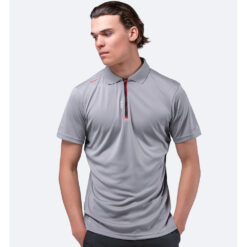 Zhik Mens UVActive Zip Sports Polo - Grey