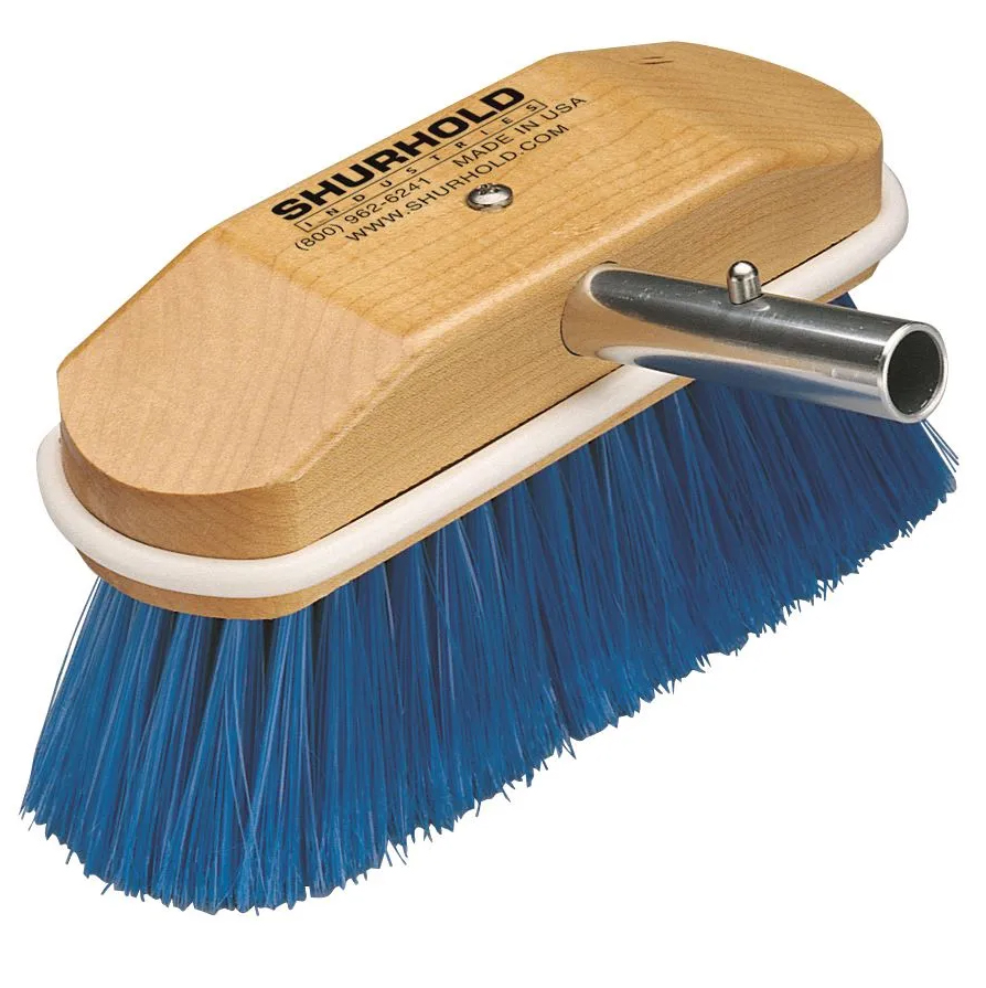 Shurhold 8" Ex-Soft Angled Brush Blue - Image