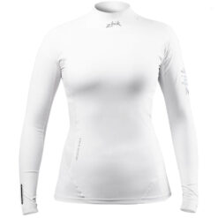 Zhik Eco Spandex Rash Guard Long Sleeve for Women - White