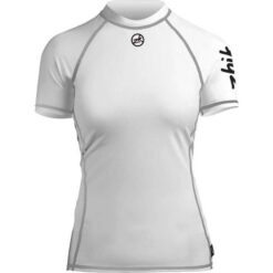 Zhik Spandex Short Sleeve Top for Women - White - Size Large - Image