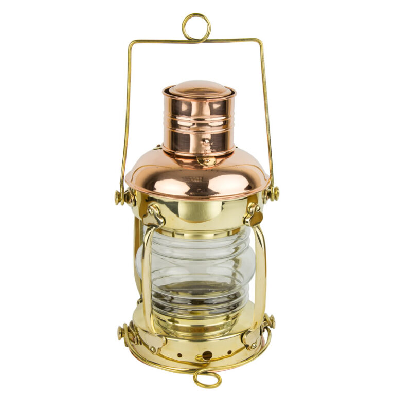 Brass/Copper Anchor Oil Lamp - Image