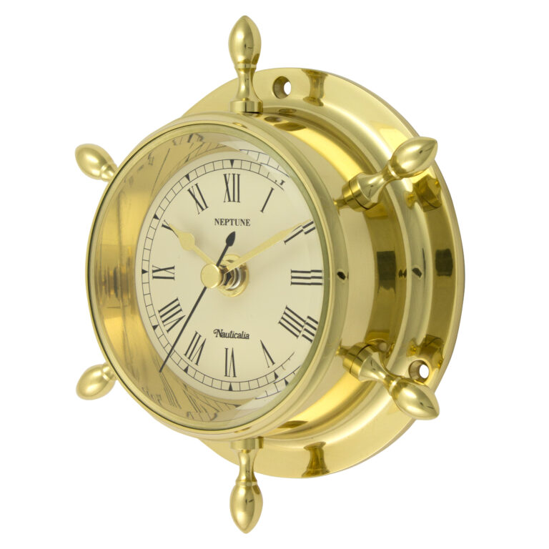 Brass Neptune Clock - Image