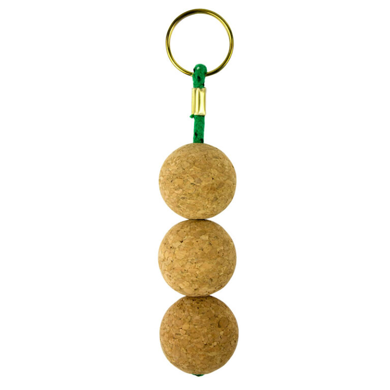 Cork Keyring with Triple Ball - Image