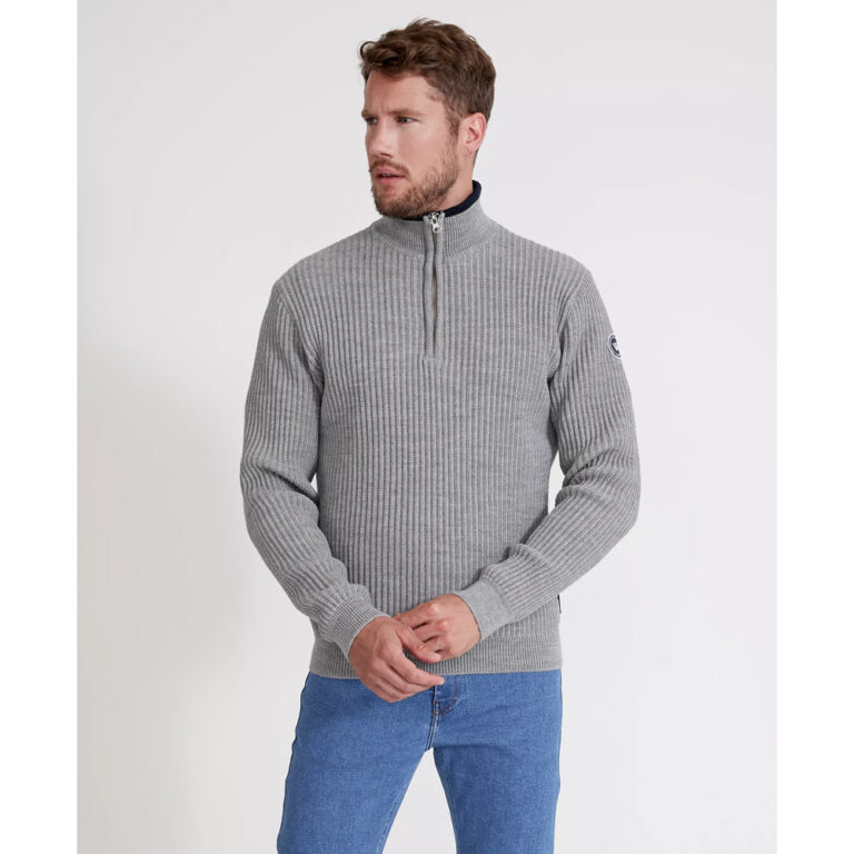 Holebrook Ragnar T-Neck Windproof - Light Grey Mel