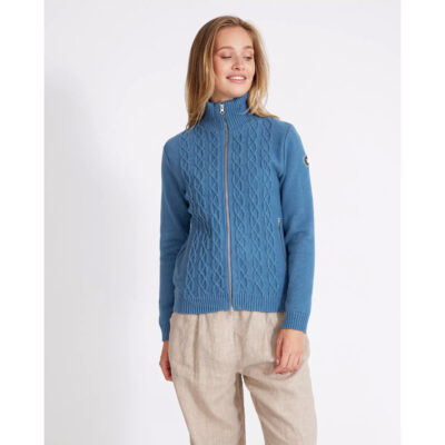 Holebrook Marianne Fullzip Windproof Sweater - Copen Blue