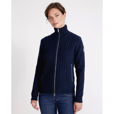 Holebrook Marianne Fullzip Windproof Sweater - Navy