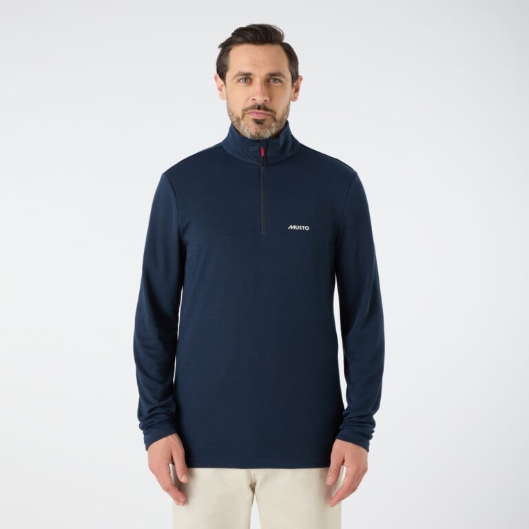 Musto Fast Dry Half Zip Top - Navy