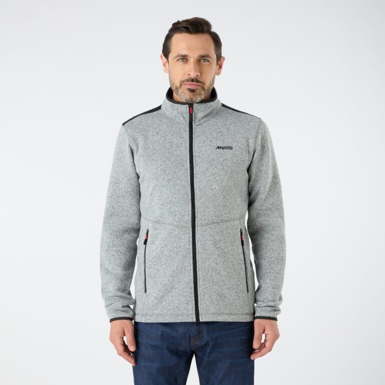 Musto Men's Knitted Fleece - Grey Melange