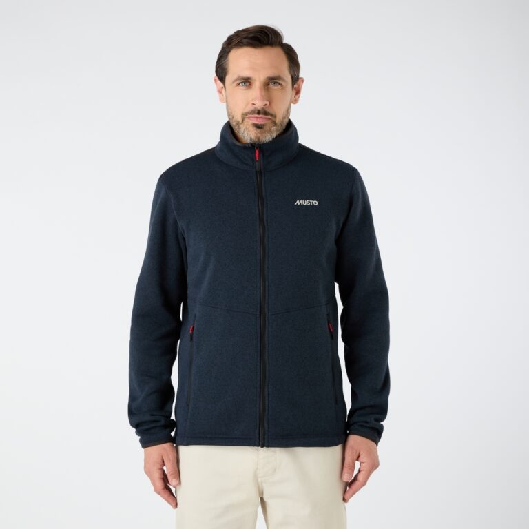 Musto Men's Knitted Fleece - True Navy Marl