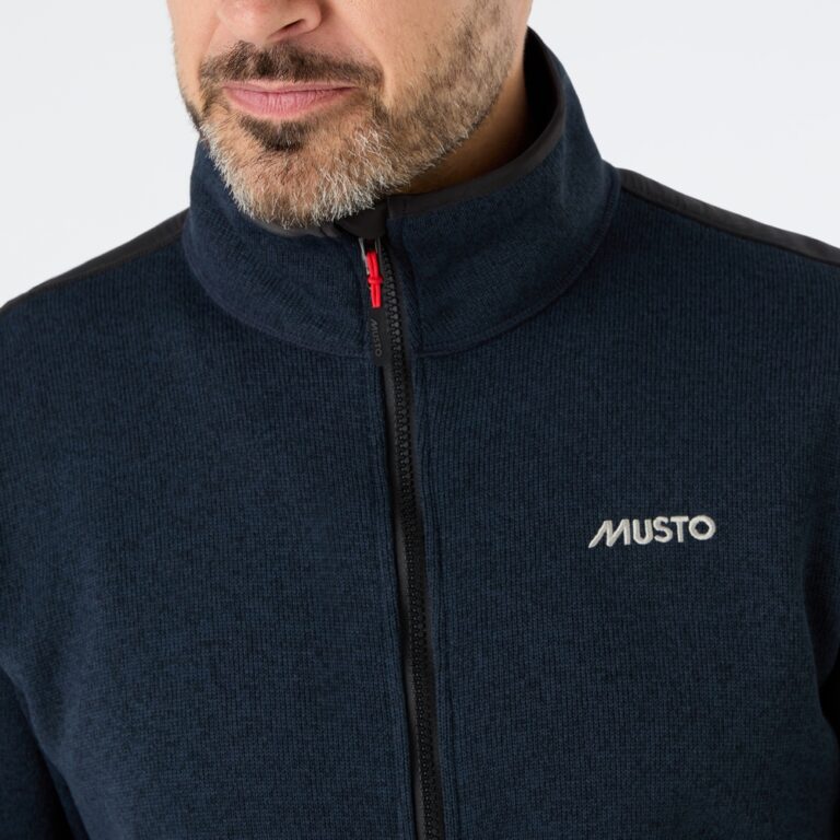 Musto Men's Knitted Fleece - True Navy Marl