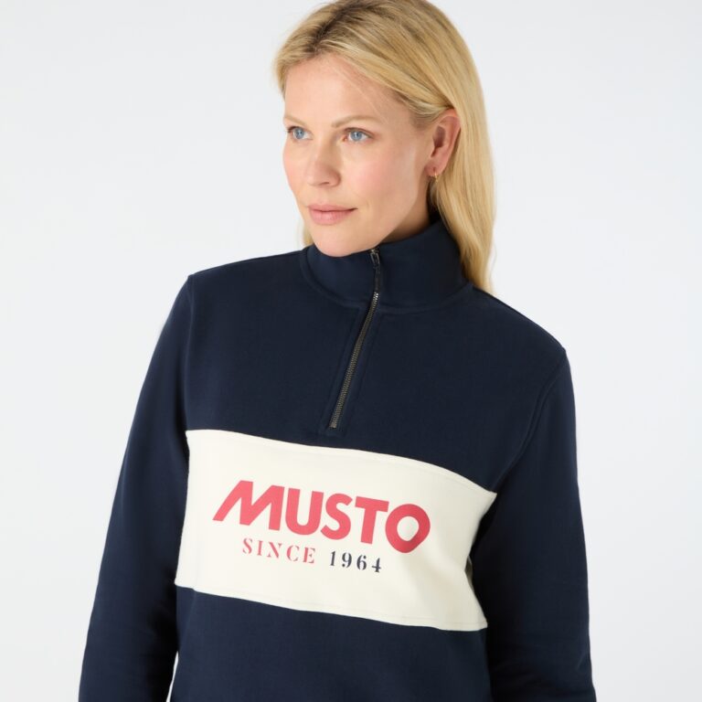 Musto Women's Classic Half Zip Sweat - Navy