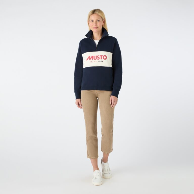 Musto Women's Classic Half Zip Sweat - Navy