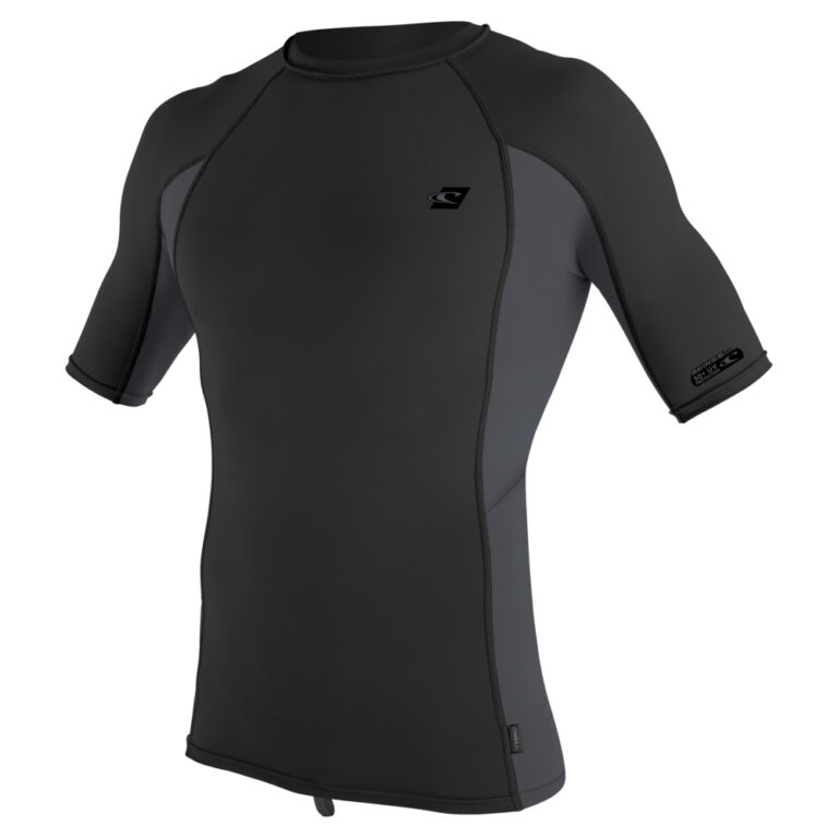 O'Neill Premium Skins Short Sleeve Rash Guard - Black/Graphite/Black