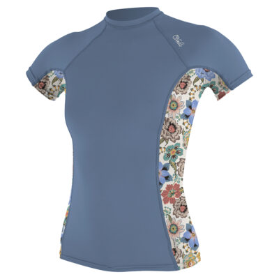 O'Neill Women's Side Print Rash Guard - Infinity/Talitha