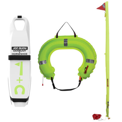 Ocean Safety Jonbuoy Danbuoy & Horseshoe - White Case