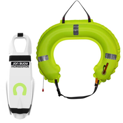 Ocean Safety Jonbuoy Horseshoe single - Hard Case - White Hard Case