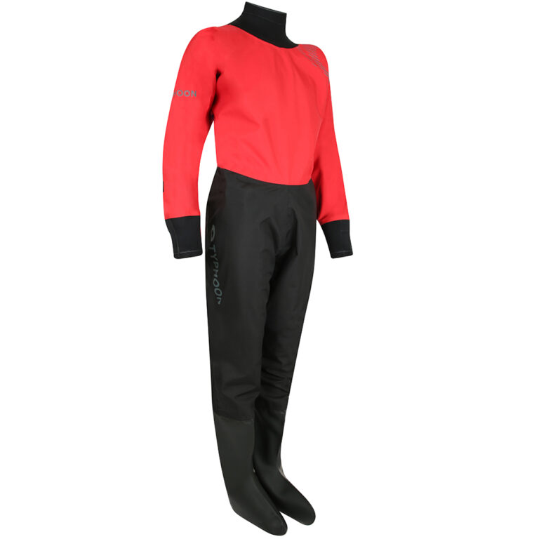 Typhoon Rhossilli / Rookie 2.0 Junior Drysuit - Red / Black