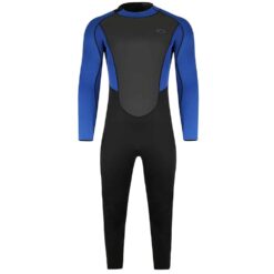 Typhoon Storm3 Full Wetsuit For Men Back Zip - Black / Nite Blue