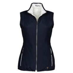 Dubarry Eglington Reversible Gilet Womens - Navy - Size 36 - Image