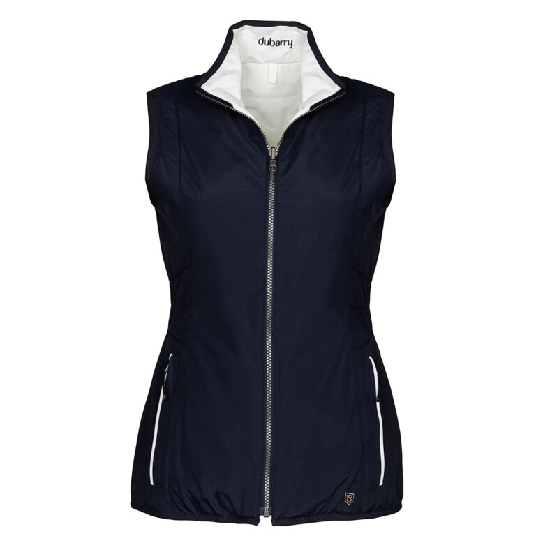 Dubarry Eglington Reversible Gilet Womens - Navy - Size 36 - Image