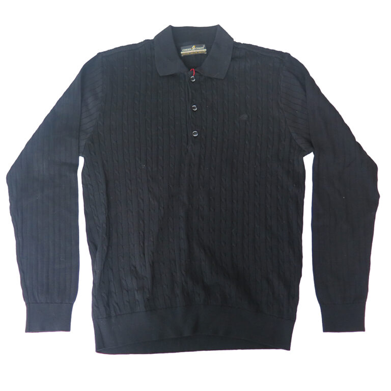 Green Coast Tremiti Jumper - Black - Size 52" - Image