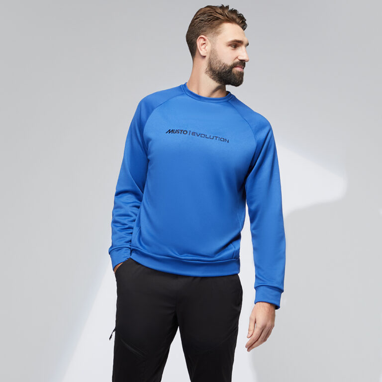 Musto Evolution OSM Technical Crew Sweatshirt - Racer Blue