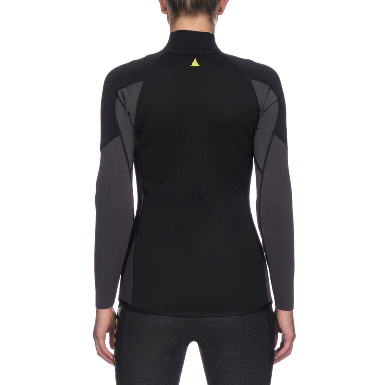 Musto Women's Championship Neoprene Long Sleeve Top - Dark Grey / Black