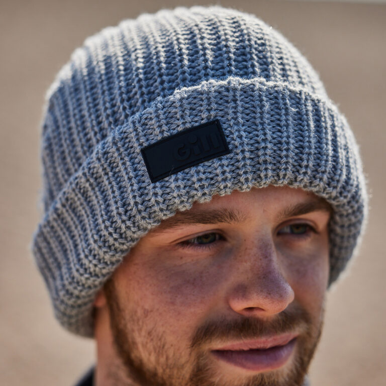 Gill Knit Beanie - Light Grey Marl