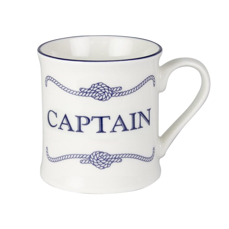 Nauticalia Campfire Style Porcelain Crew Mugs - Captain