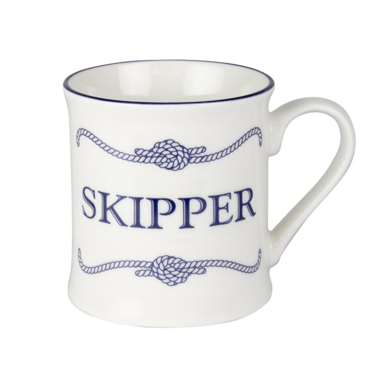 Nauticalia Campfire Style Porcelain Crew Mugs - Skipper