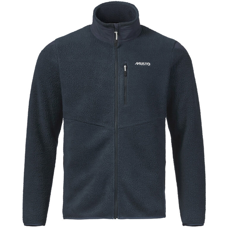 Musto Men's Nautic Full Zip Pile Fleece - Navy